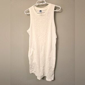 NWT White Old Navy T-Shirt dress | SZ Medium | Sleeveless | relaxed fit